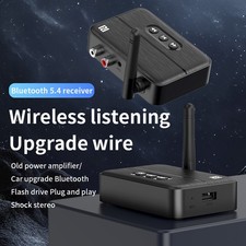 Récepteur audio NFC Bluetooth 5.4 AUX/RCA Enceinte Amplificateur Clé USB E03