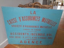 Grande plaque ancienne en