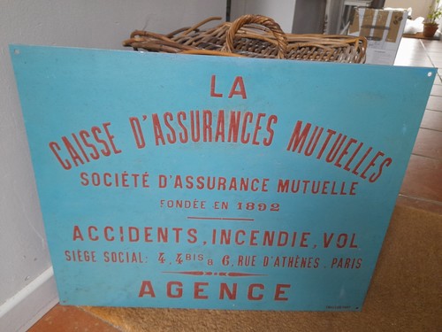 Grande plaque ancienne - , en
