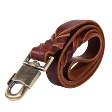 Laisse chien en cuir Collier