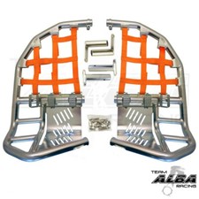 Raptor 700 Nerf Bars Pro Peg Garde De Talon Alba Racing Silv Orange 197T7 SO