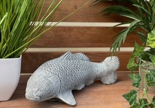 Figurine en pierre koï moyen résistant au gel décoration de jardin fonte de...
