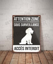 Plaque métal vintage Accès