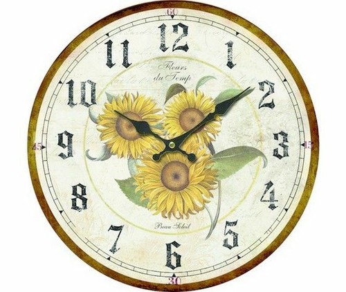Horloge murale pvc décor - en,