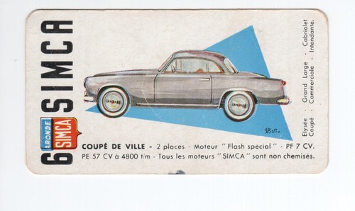 Automobile simca coupé - automobile,
