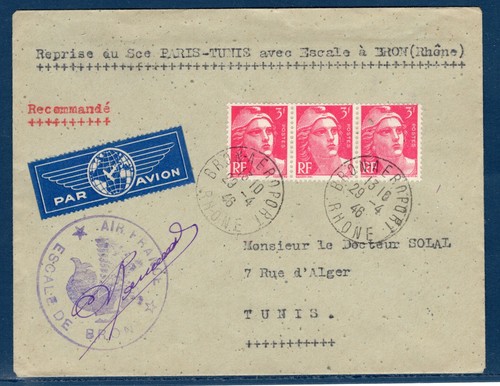 Lettre avion service aérien - lettre,