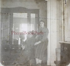 Maison intérieur Espagne possible c1930 Photo Plaque de verre Vintage V28L28n8