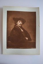 Ancienne photo albumine vers 1880 de tableau ancien Rembrandt van Rijn