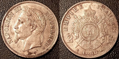 Napoléon iii 2 francs - -,