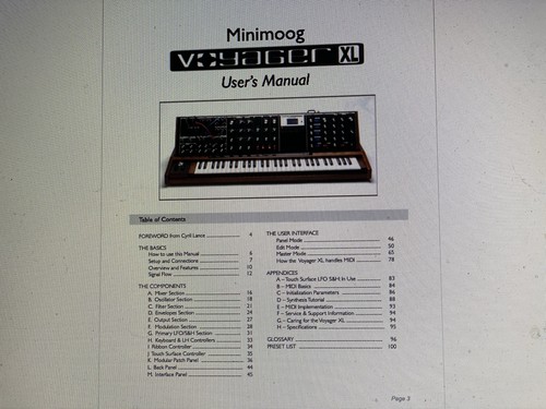 Moog minimoog voyager - voyager, xl