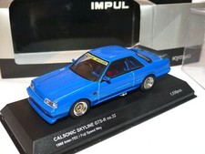 NISSAN SKYLINE GTS-R 1988 TEST CAR Bleu KYOSHO 1:43 modèle modifié