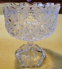 Bol à bonbons sur pied Hofbauer série Papillon (cristal de plomb) Superbe État 