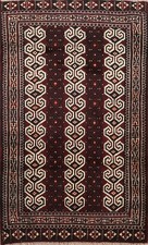 Tribal Accent Tapis 0.9x1.2m Noués à la Main Oriental Laine Foyer Géométrique
