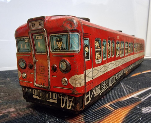 Ichiko tin toy train 43cm - tin,