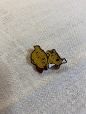 Broche / pins Tintin et Milou en bois – vintage 80/90 Belgique – rare – BD colle