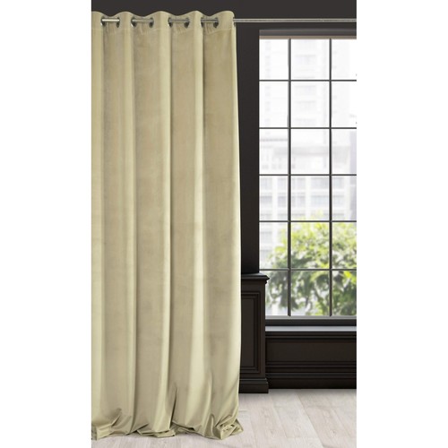 Rideau velours beige - rideau, chaud