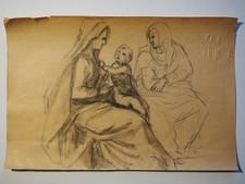 Dessin Ancien Pierre Noire LA