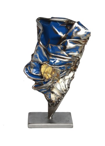Sculpture metal compression - sculpture,