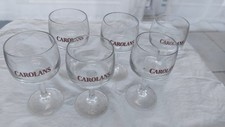 Lot de 6 verres de bar publicitaire CAROLANS crême de whisky NEUF