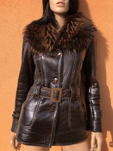 Manteau hiver cuir vernis - manteau,