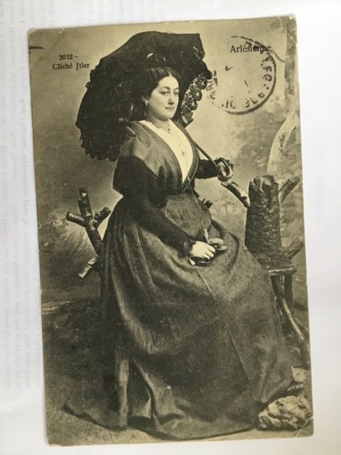 Cpa scène type costume et - scène,