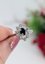 Bague Marguerite en or blanc