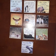 10 MAGNETS AIMANTS FRIGO