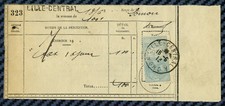  -= Philatélie fiscale - Timbre QUITTANCES avec oblitération postale - 1913 =-  