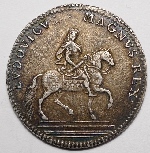 Louis xiv rare - jeton, argent