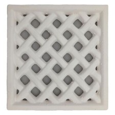 Grille d’aération Claustra Terre cuite Blanche – 25 x 24 cm