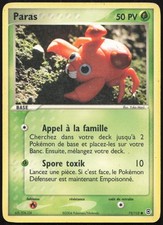 Carte Pokémon Paras 72/112 Rouge Feu & Vert Feuille Français