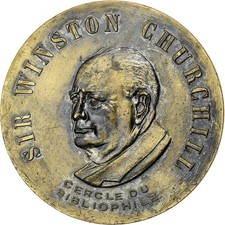 France, Médaille, Winston Churchill, Bronze, TTB