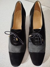 MARCO Escarpins Velours Gris Noir Modèle Déposé T 40.5 TTBE