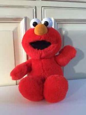 18 ⚜️ Peluche Doudou Elmo Tyco Hauteur 30 Cm Assis Ne Fonctionne Pas Année 1997
