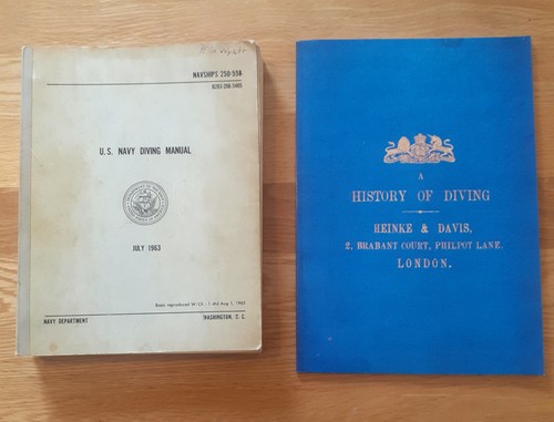 Diving helmet related books - diving,