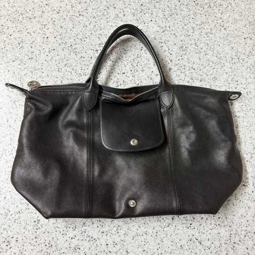 Longchamp pliage cuir - le,