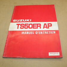 MANUEL REVUE TECHNIQUE ATELIER SUZUKI TS 50 ER AP 1982-1988 BOITE AUTO ENTRETIEN
