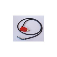 Poussoir standard à galet acier précablé avec cable latéral 1m Crouzet