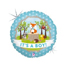 Karaloon Ballon Woodland Bébé Garçon Avec Holografischen Effet