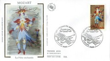 2006-FDC.Enveloppe soie 1°jour-Mozart-La Flute Enchantée-Opéra-Yv.3922