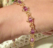 Bracelet plaqué 18k et - or,