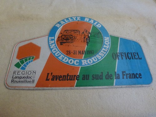 Plaque metal rallye raid - plaque,