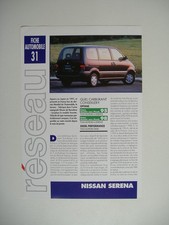 fiche automobile RESEAU ELF n°31 NISSAN SERENA