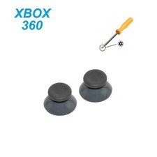 2X JOYSTICK XBOX 360 de remplacement manette XBOX360 NOIR et tournevis torx T8