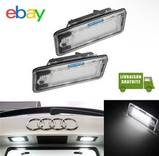 2x Feux Eclairage de Plaque LED Canbus Blanc Pour Audi A4 S4 (B6) (B7) 2000-2009