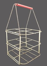 Ancien porte bouteilles en fer