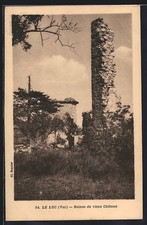 CPA Le Luc, Ruines du vieux Château 1932 
