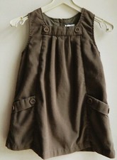 Robe d'hiver bébé fille T 18 mois "Obaibi" en flanelle