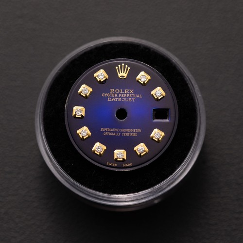 Rolex cadran diamant bleu - cadran,