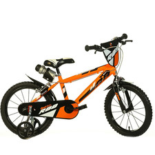 Vélo 14 " Bébé MTB Dino Vélo Enfant Orange Roues Porte-Bidons